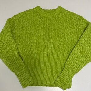 Zara Women's lime Green Sweater
